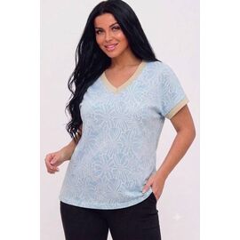 Фотография Футболка женская 26045 l.blue р.52-56 "PULSE" недорого оптом от прямого поставщика