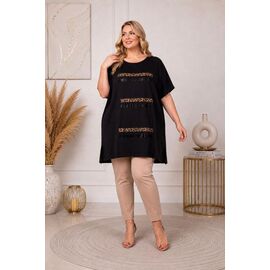 Фотография Туника женская GL256 black р.XL-5XL "FIESTA" недорого оптом от прямого поставщика