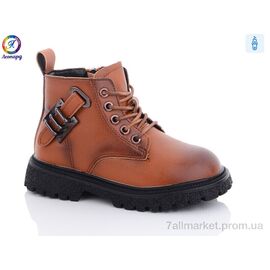 Черевики дитячі зручні Весна/осінь 806 brown (8 пар р.26-30) "Леопард" недорого оптом від прямого постачальника