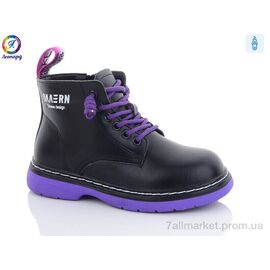 Черевики дитячі зручні Весна/осінь 902 purple (8 пар р.31-36) "Леопард" недорого оптом від прямого постачальника