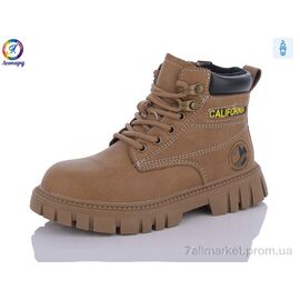Черевики дитячі зручні Весна/осінь 9035 brown (6 пар р.31-36) "Леопард" недорого оптом від прямого постачальника