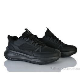 Кросівки чоловічі модні Весна/осінь 44-42 black (8 пар р.41-45) "Бабочка-Mengfuna-AESD" недорого оптом від прямого постачальника