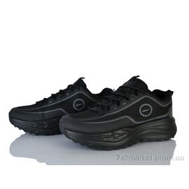 Кросівки чоловічі модні Весна/осінь 44-44 black-black (8 пар р.41-45) "Бабочка-Mengfuna-AESD" недорого оптом від прямого постачальника