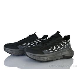 Кросівки чоловічі модні Весна/осінь 44-45 black-white (8 пар р.41-45) "Бабочка-Mengfuna-AESD" недорого оптом від прямого постачальника