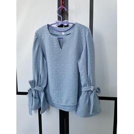 Фотография Блузка детская на девочку KS55 l.blue р.128-152 "Kosmy" недорого оптом от прямого поставщика