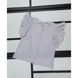Фотография Блузка детская летняя на девочку KS62 white р.128-152 "Kosmy" недорого оптом от прямого поставщика