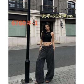 Фотография Штаны спортивные женские 6760-1 black р.S-L "Lolo Blues" недорого оптом от прямого поставщика