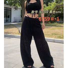Фотография Штаны спортивные женские 6759-1 black р.S-L "Lolo Blues" недорого оптом от прямого поставщика