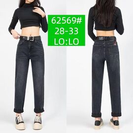Фотография Джинсы женские 62569 d.grey р.28-33 "Lolo Blues" недорого оптом от прямого поставщика