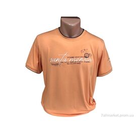 Футболка чоловіча Літо 9795 персиковий (4 шт. р.сіткаL-3XL) "TurkishBrend" недорого оптом від прямого постачальника