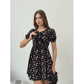 Фотография Платье летнее женское 1601 black р.42-48 "BONJOUR" недорого оптом от прямого поставщика