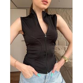 Фотография Футболка женская 1693 black р.42-46 "BONJOUR" недорого оптом от прямого поставщика