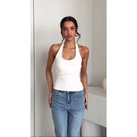 Фотография Майка женская 1755 white р.42-48 "BONJOUR" недорого оптом от прямого поставщика