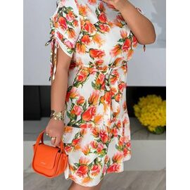 Фотография Сарафан женский 2502 white-orange р.48-58 "BONJOUR" недорого оптом от прямого поставщика