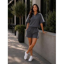 Фотография Костюм женский 2506 d.grey р.M-XL "BONJOUR" недорого оптом от прямого поставщика