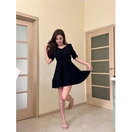 Фотография Платье летнее женское 3072 black р.42-48 "BONJOUR" недорого оптом от прямого поставщика