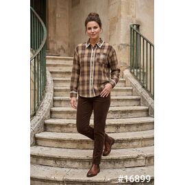 Фотография Рубашка женская 16899 brown р.44-48 "Kosta" недорого оптом от прямого поставщика