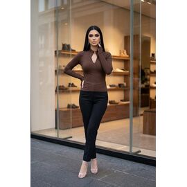 Кофта жіноча 2271 brown р.M-L "Kosta" недорого оптом від прямого постачальника