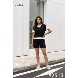 Фотография Костюм женский 2510 black р.M-XL "Kosta" недорого оптом от прямого поставщика