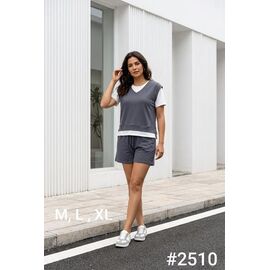 Фотография Костюм женский 2510 d.grey р.M-XL "Kosta" недорого оптом от прямого поставщика