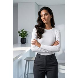 Светр жіночий 3062 white р.M-L "Kosta" недорого оптом від прямого постачальника