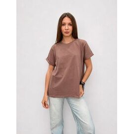 футболка жіноча 4022 brown р.48-54 "FSN" недорого оптом від прямого постачальника