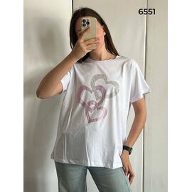 футболка жіноча 6551 white р.50-56 "FSN" недорого оптом від прямого постачальника