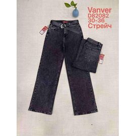 Фотография Джинсы женские D82082 d.grey р.30-36 "Vanver" недорого оптом от прямого поставщика