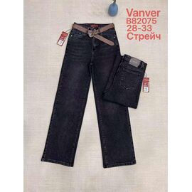 Фотография Джинсы женские B82075 d.grey р.28-33 "Vanver" недорого оптом от прямого поставщика