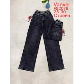 Фотография Джинсы женские F82079 d.grey р.25-30 "Vanver" недорого оптом от прямого поставщика