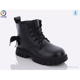 Черевики дитячі зручні Весна/осінь B00 black (8 пар р.32-37) "Леопард" недорого оптом від прямого постачальника
