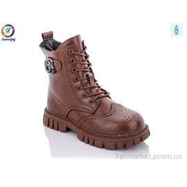 Черевики дитячі зручні Весна/осінь M27-27 brown (8 пар р.32-37) "Леопард" недорого оптом від прямого постачальника