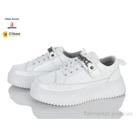 Фотография Кроссовки детские модные Весна/осень ABC1230 white (8 пар р.31-36) "Clibee-Doremi" недорого оптом от прямого поставщика