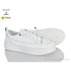 Фотография Кроссовки женские модные Весна/осень R2500 white (8 пар р.36-41) "Clibee-Doremi" недорого оптом от прямого поставщика