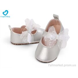 Пінетки Весна/осінь 2688-2A срібний (6 пар р.11-13) "Comfort-baby" недорого оптом від прямого постачальника