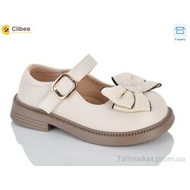Туфлі дитячі зручні Весна/осінь DB804 beige (6 пар р.26-31) "Clibee-Apawwa" недорого оптом від прямого постачальника