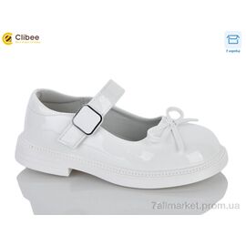 Туфлі дитячі зручні Весна/осінь DC801 white (6 пар р.31-36) "Clibee-Apawwa" недорого оптом від прямого постачальника