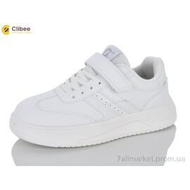 Кросівки дитячі модні Весна/осінь ED783-1 white (6 пар р.34-39) "Clibee-Apawwa" недорого оптом від прямого постачальника