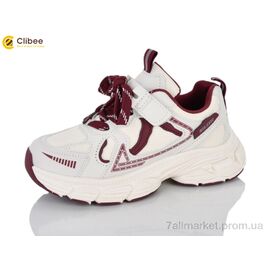 Кросівки дитячі модні Весна/осінь LC3340-3 wine (6 пар р.32-37) "Clibee-Apawwa" недорого оптом від прямого постачальника