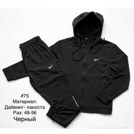 Костюм спортивний чоловічий 75 black р.48-56 "Essa" недорого оптом від прямого постачальника