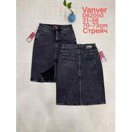 Спідниця жіноча D82050 black р.31-38 "Vanver" недорого оптом від прямого постачальника