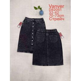 Фотография Юбка женская D82051 black р.32-42 "Vanver" недорого оптом от прямого поставщика