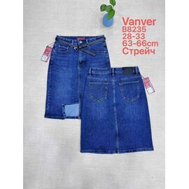 Фотография Юбка женская B8235 blue р.28-33 "Vanver" недорого оптом от прямого поставщика