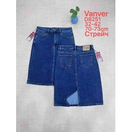 Фотография Юбка женская D8251 blue р.32-42 "Vanver" недорого оптом от прямого поставщика