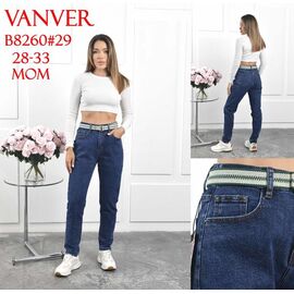 Фотография Джинсы женские B8260 blue р.28-33 "Vanver" недорого оптом от прямого поставщика