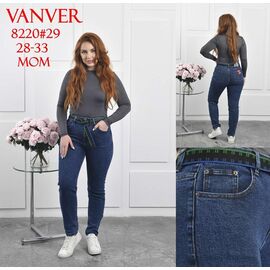 Фотография Джинсы женские 8220 blue р.28-33 "Vanver" недорого оптом от прямого поставщика