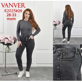 Фотография Джинсы женские 82025 black р.28-33 "Vanver" недорого оптом от прямого поставщика
