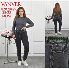 Фотография Джинсы женские 82028 d.grey р.28-33 "Vanver" недорого оптом от прямого поставщика