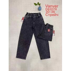 Фотография Джинсы женские D82078 d.grey р.30-36 "Vanver" недорого оптом от прямого поставщика