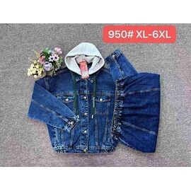 Фотография Куртка женская демисезонная 950 blue р.XL-6XL "Vanver" недорого оптом от прямого поставщика
